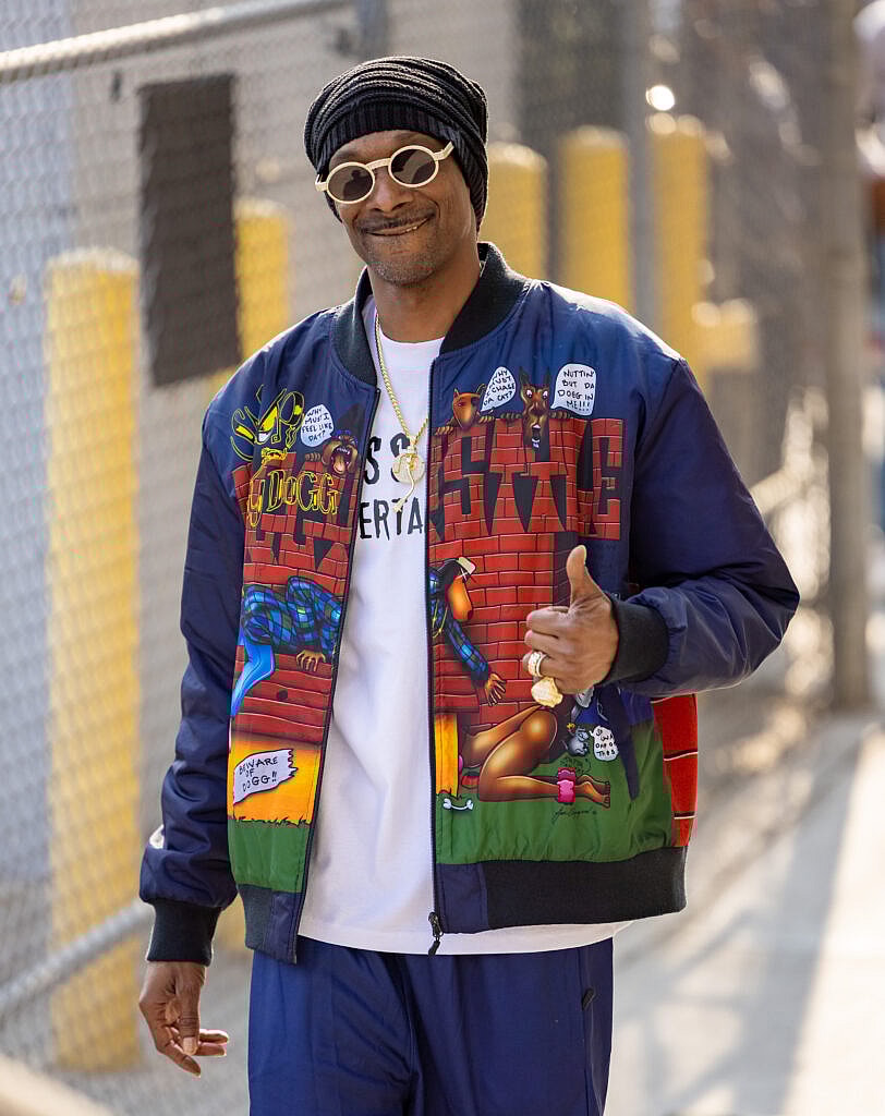 Snoop Dogg is seen at Jimmy Kimmel Live in LA