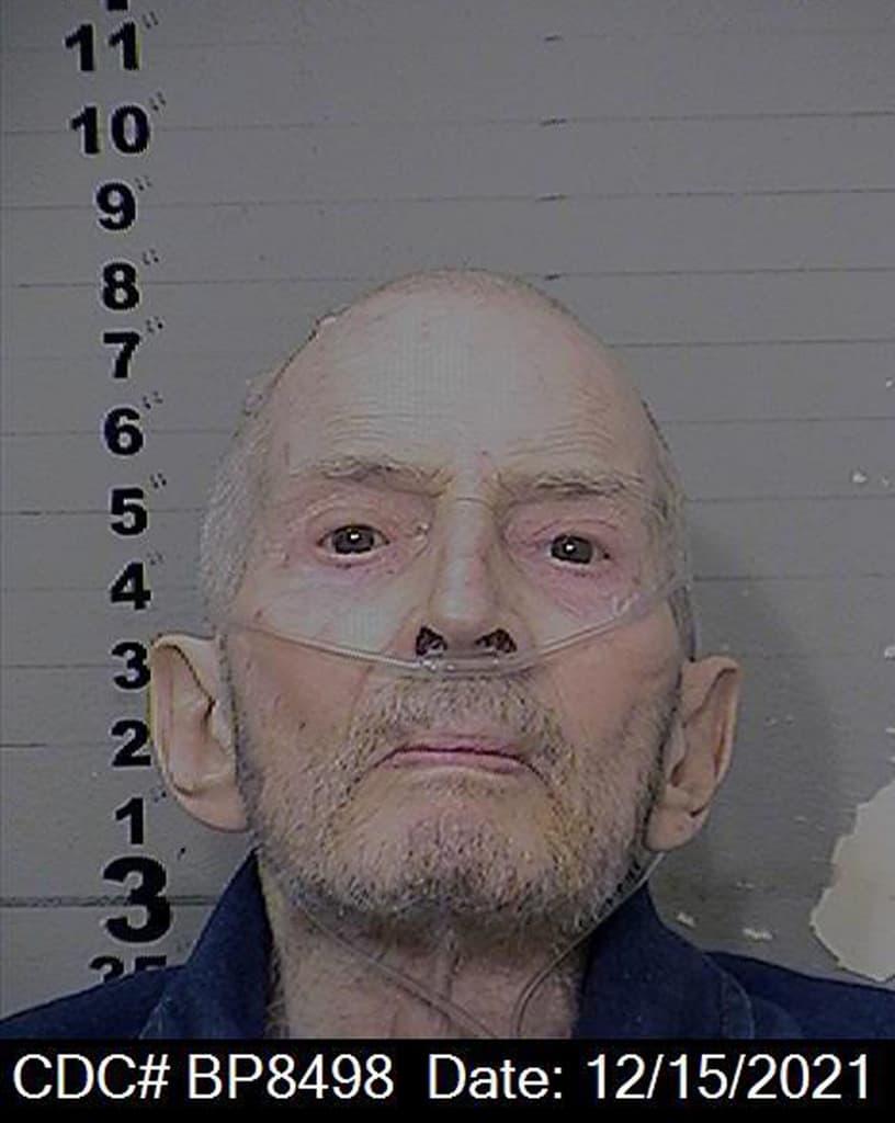 Frail Robert Durst with a breathing tube in newly-released prison photo
