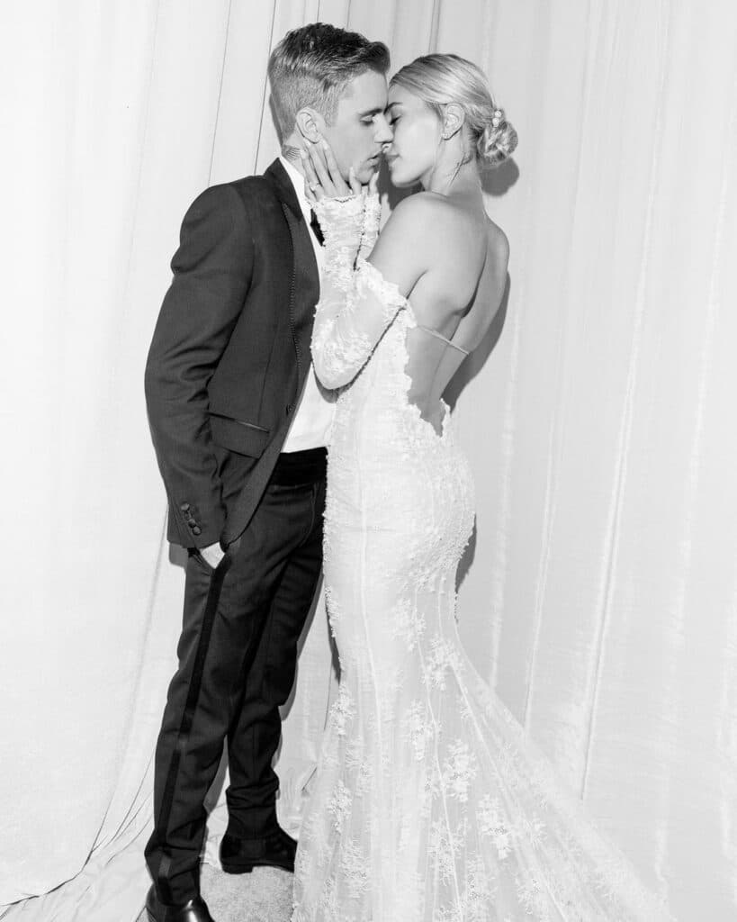Justin & Hailey Bieber on their wedding day 