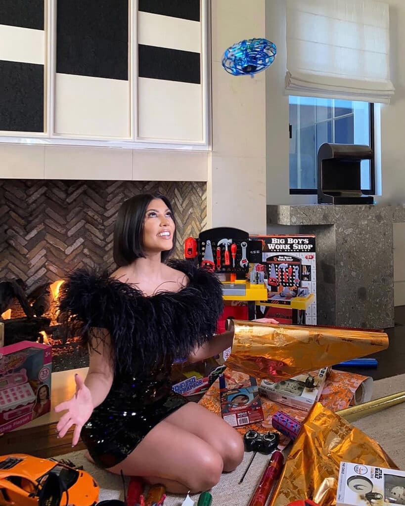 Kim and Kourtney Kardashian offer fellow parents advice on shopping for kids Christmas presents