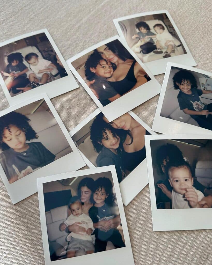 Kylie Jenner shares snippets with son Aire and daughter Stormi