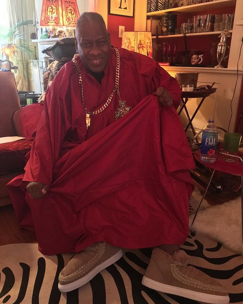 André Leon Talley smiling.