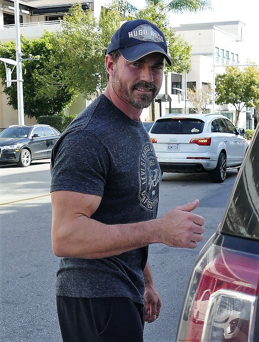 Denise Richards' New Husband Aaron Phypers Seen Leaving After Dropping Wife To Andy Cohen's Baby Shower