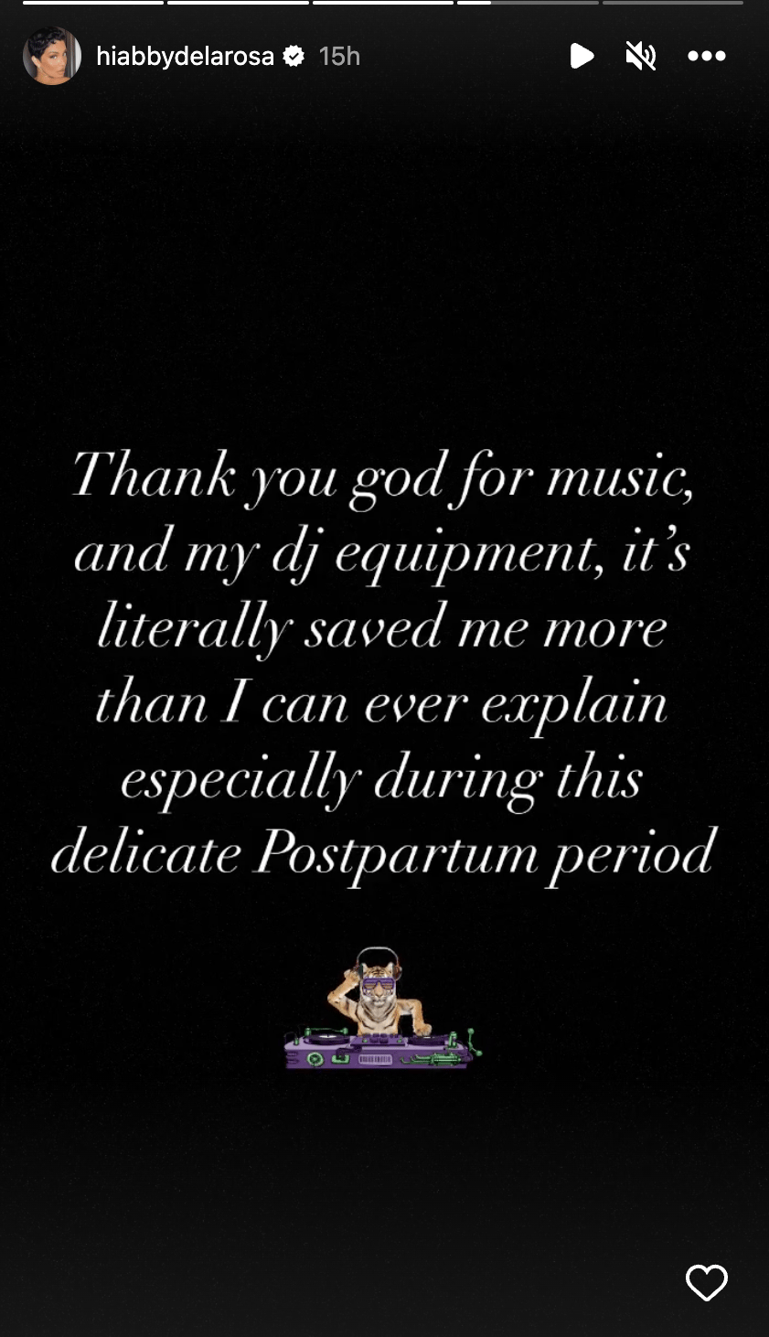 Abby de la Rosa talks postpartum