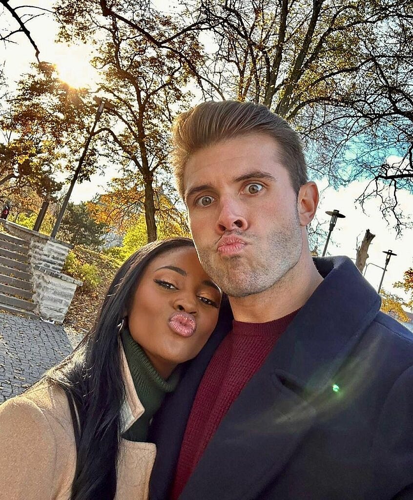 Charity Lawson and Zach Shallcross