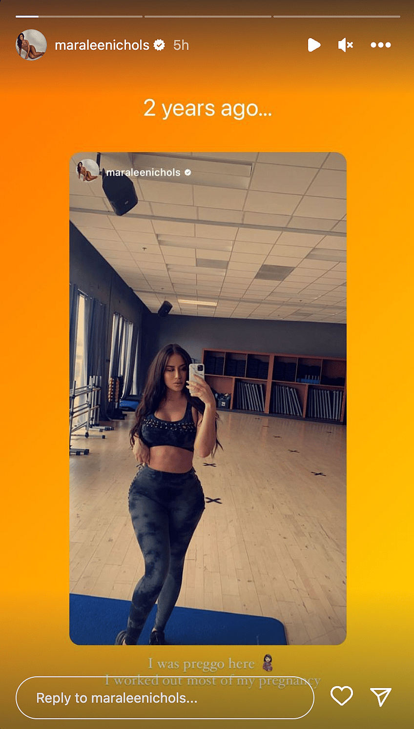 Maralee Nichols' throwback pregnancy