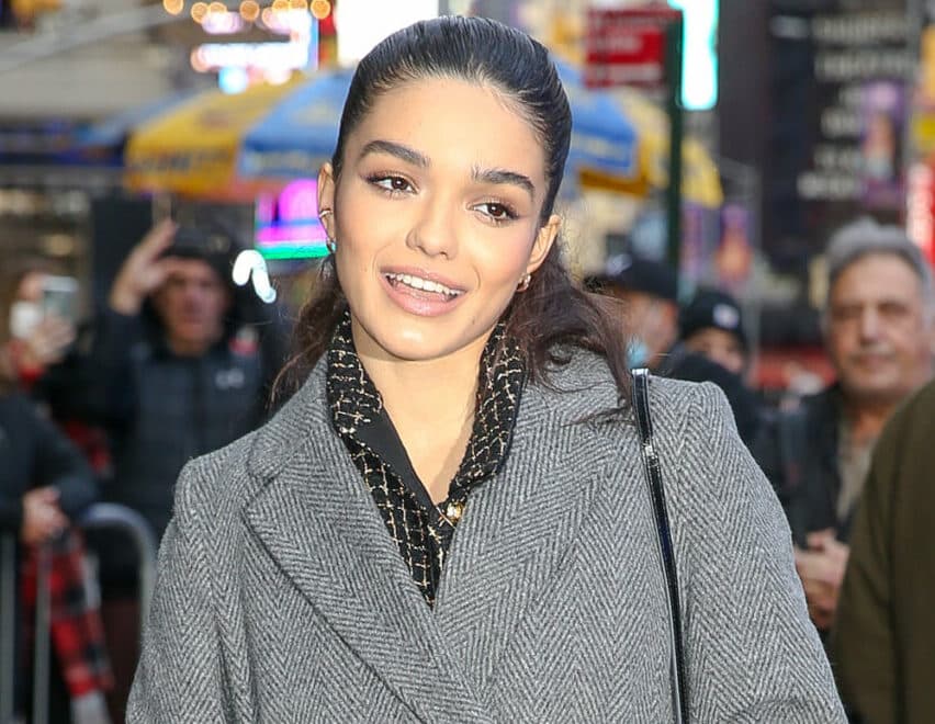 Rachel Zegler is seen leaving the Good Morning America studios in NYC