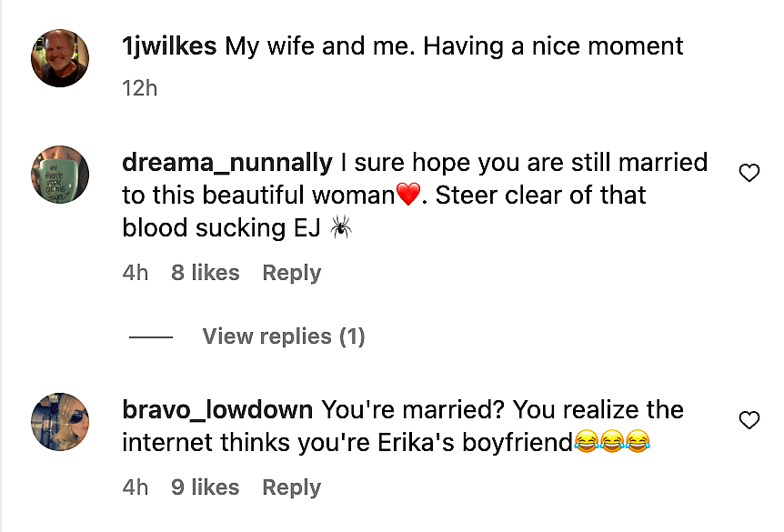 Erika Jayne's Rumored Senior Citizen Boyfriend Reveals Hot, Young Wife