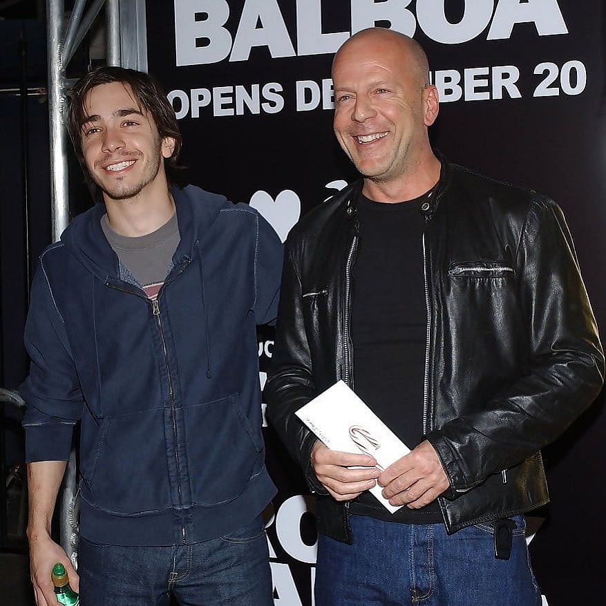 Justin Long and Bruce Willis