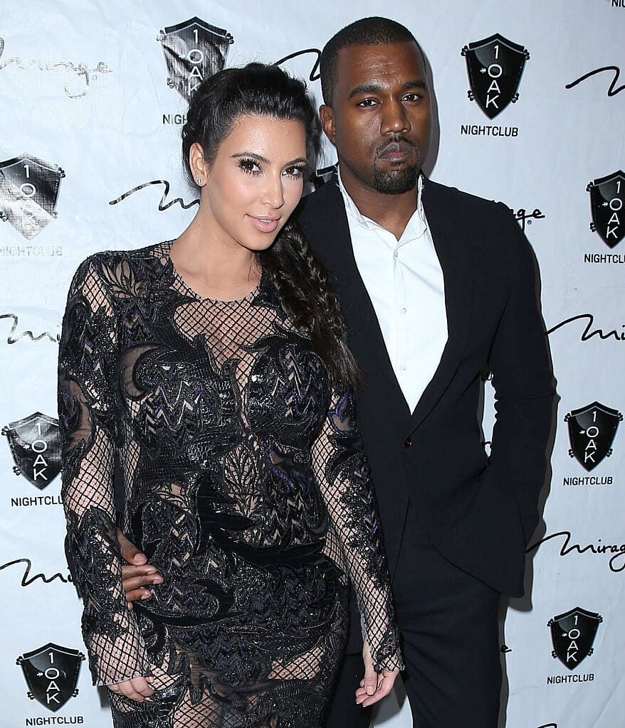 Kim Kardashian and Kanye West out at 1 Oak Nightclub