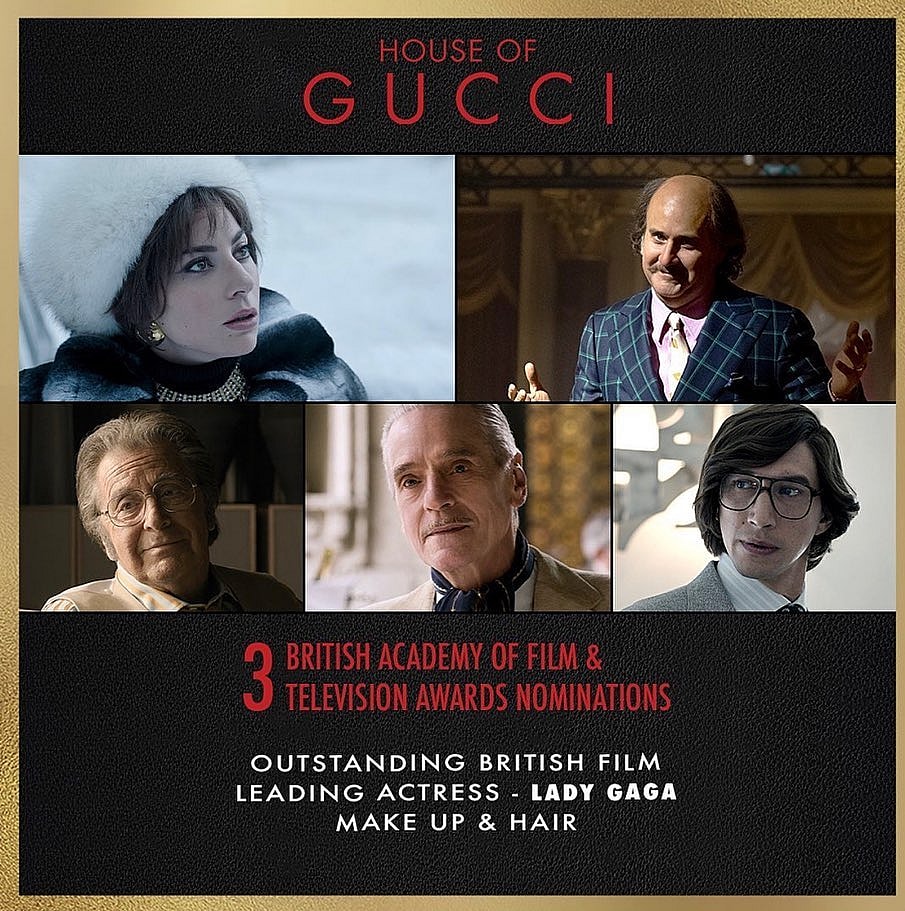 Frederic Aspiras House of Gucci BAFTA noms