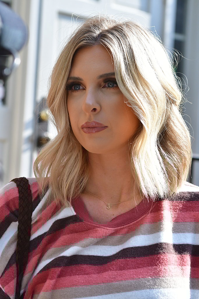 Lindsie Chrisley is spotted leaving her lawyer's office as she accuses father, Todd Chrisley, of extortion following reports that there exists a sex tape of her.