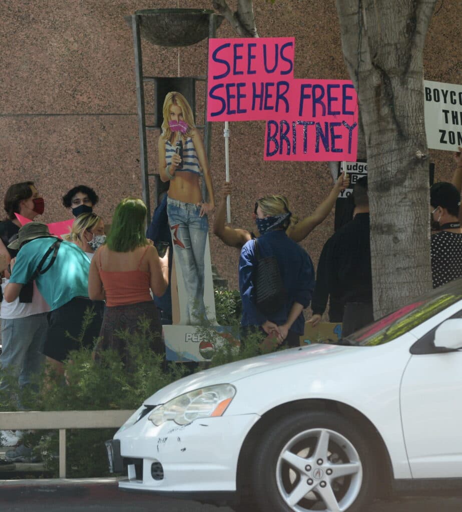 #FreeBritney Protesters