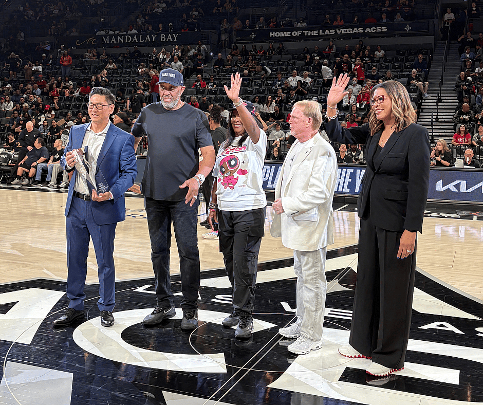 A'ja Wilson award ceremony