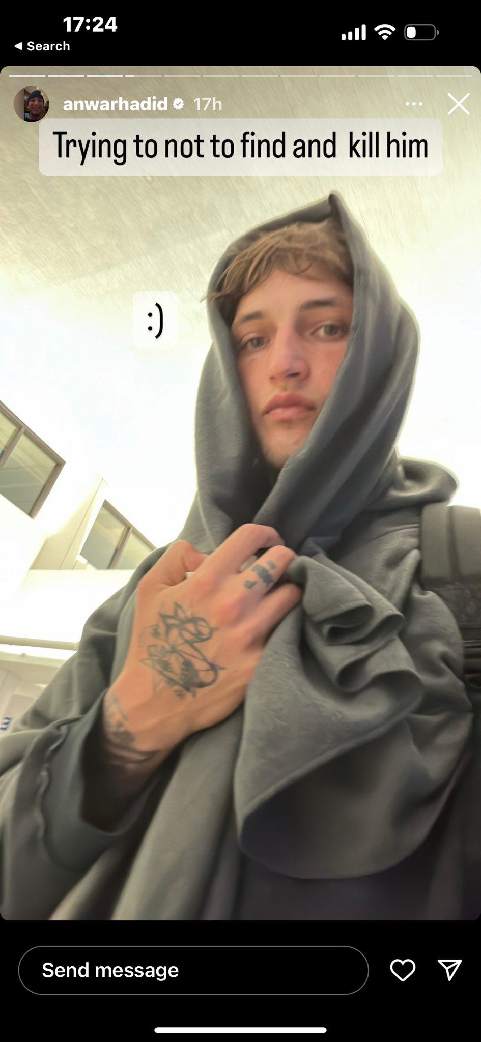 Anwar Hadid reacts to ex Dua Lipa's new relationship