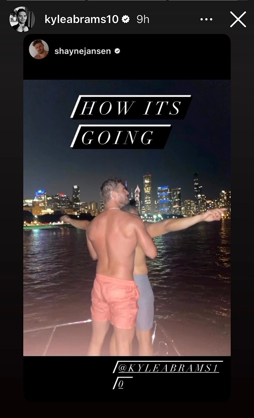 Kyle Abrams Instagram story