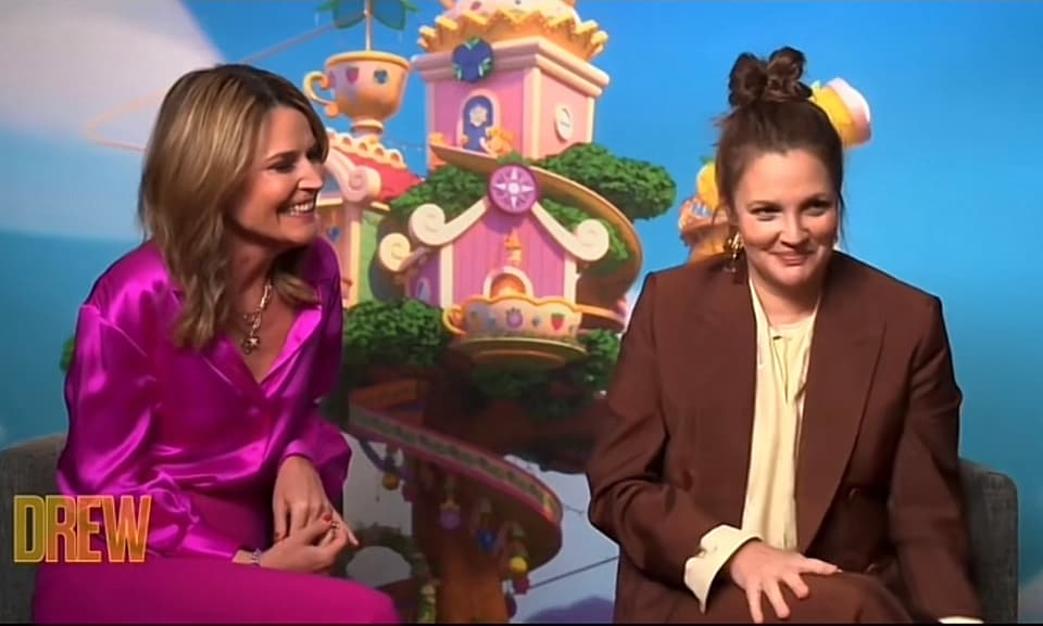 Drew Barrymore and Savannah Guthrie