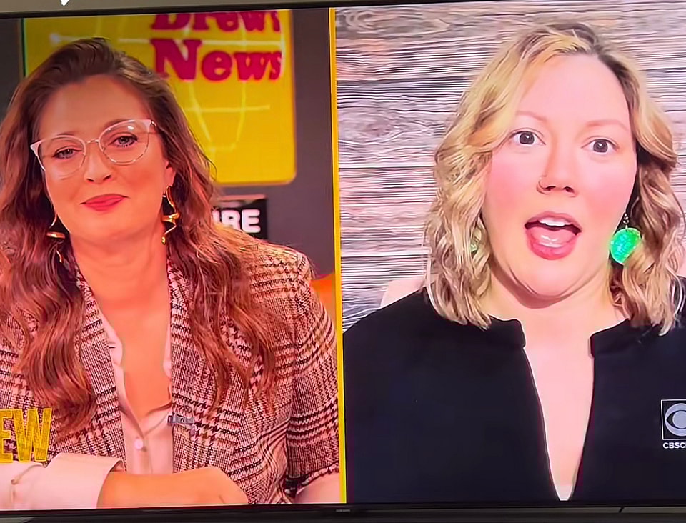 Drew Barrymore and Emily on TikTok