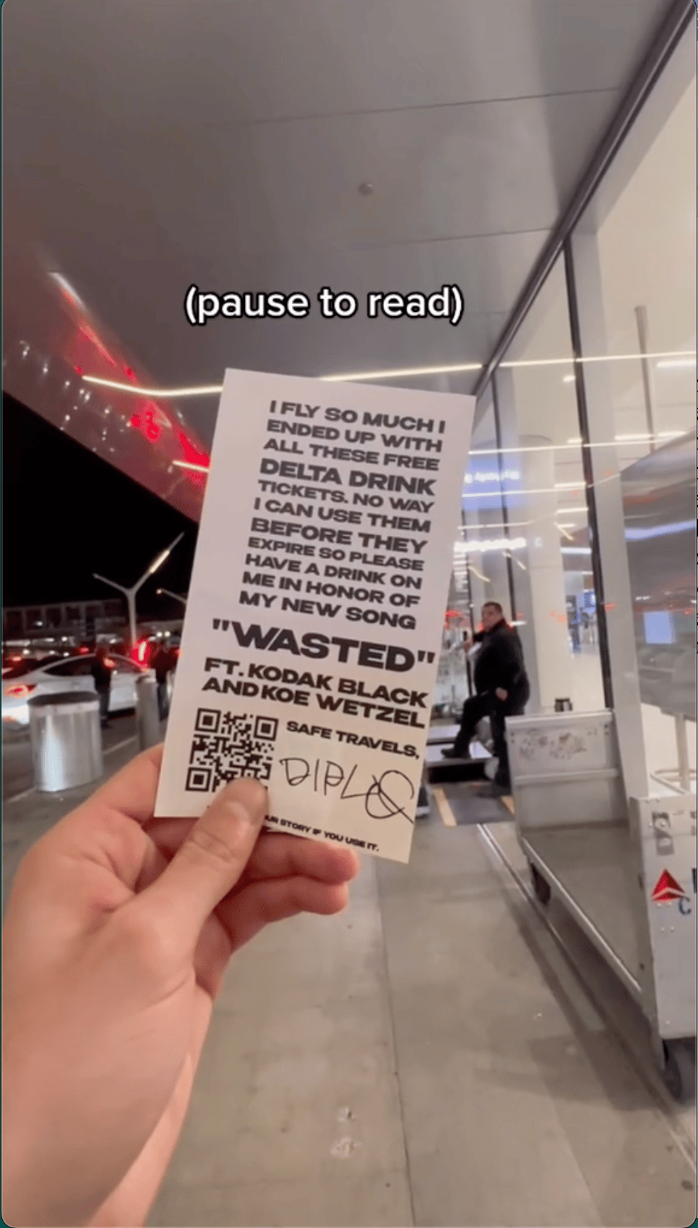Diplo Pays It Forward, Hooks Up Travelers With In-Flight Drink Vouchers