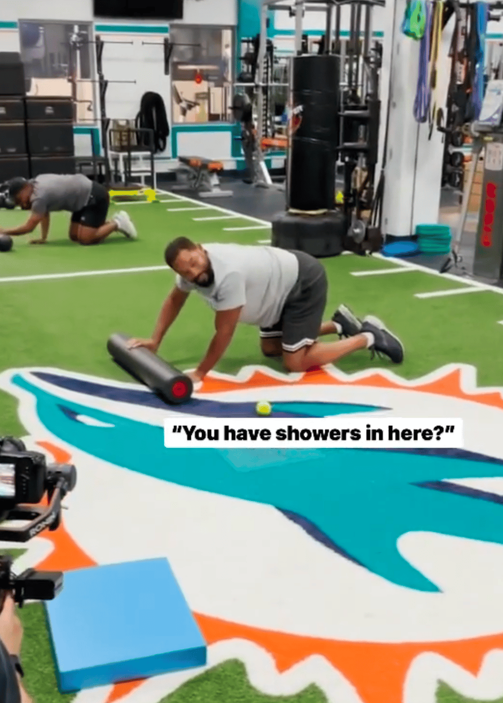 Will Smith Blasts FART While Working Out With NFL's Miami Dolphins!