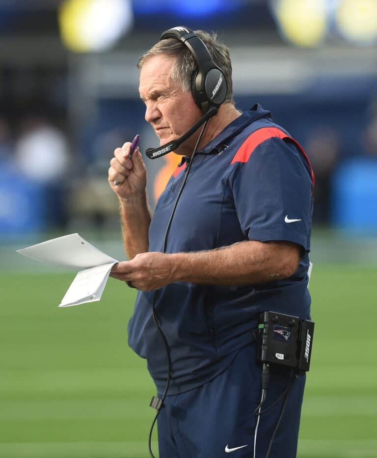 Bill Belichick on NFL field