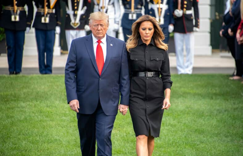 Trumps observe a moment of silence on 9/11 anniversary