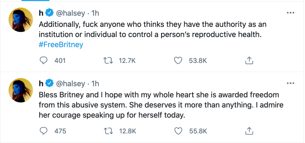 Halsey's twitter