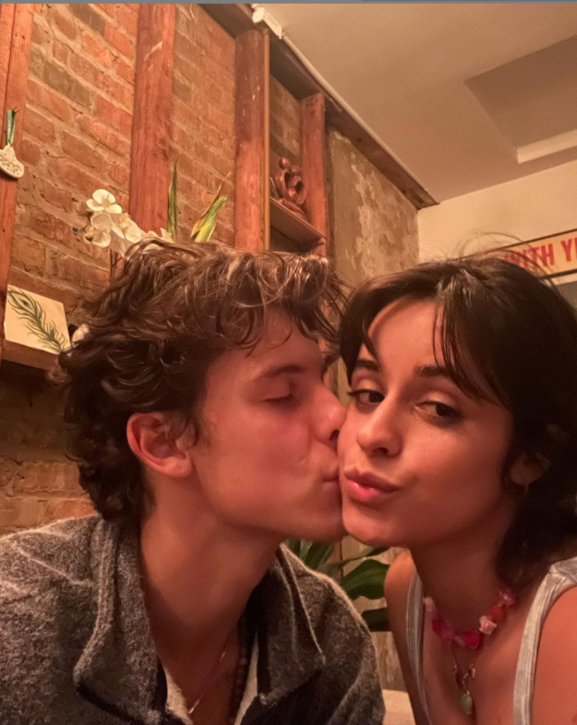 Shawn Mendes kissing Camila Cabello