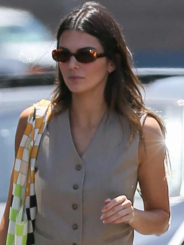 Kendall Jenner in a vest