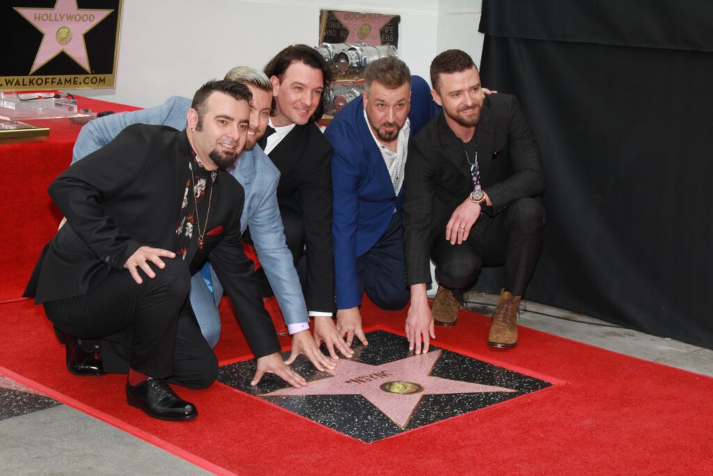 NSYNC get a star on The Hollywood Walk Of Fame