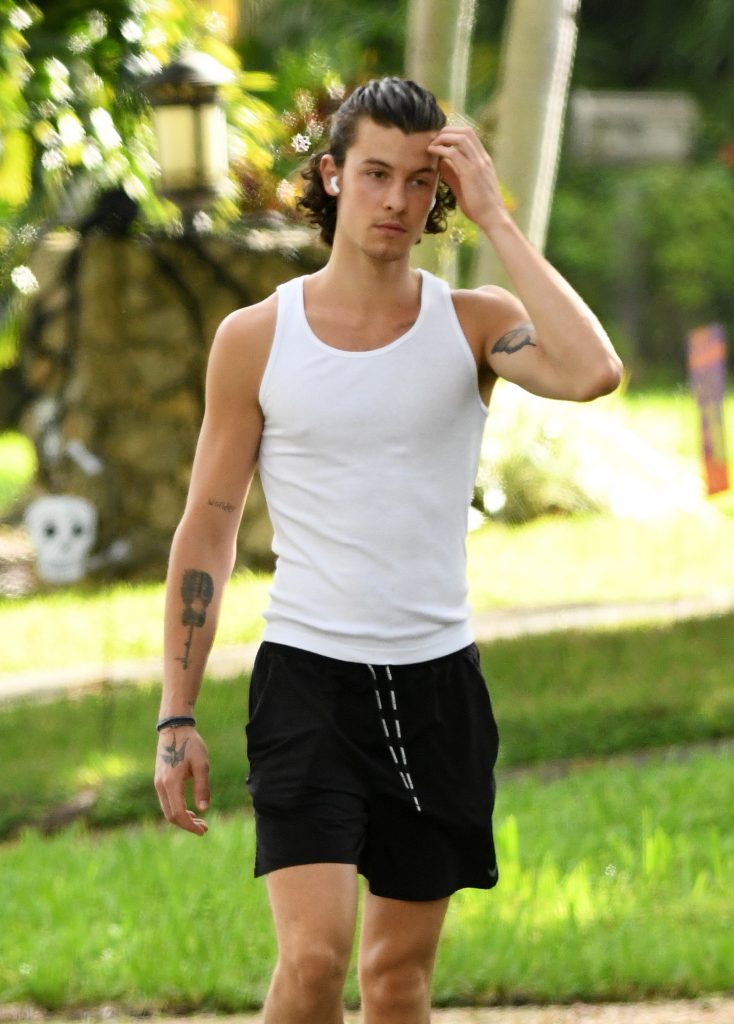 Shawn Mendes takes morning walk in white tank top at Camila Cabello apos s home in Miami