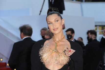 Bella Hadid at the TRE PIANI / THREE FLOORS " Red carpet the 74th Cannes Film Festival at Palais des Festival