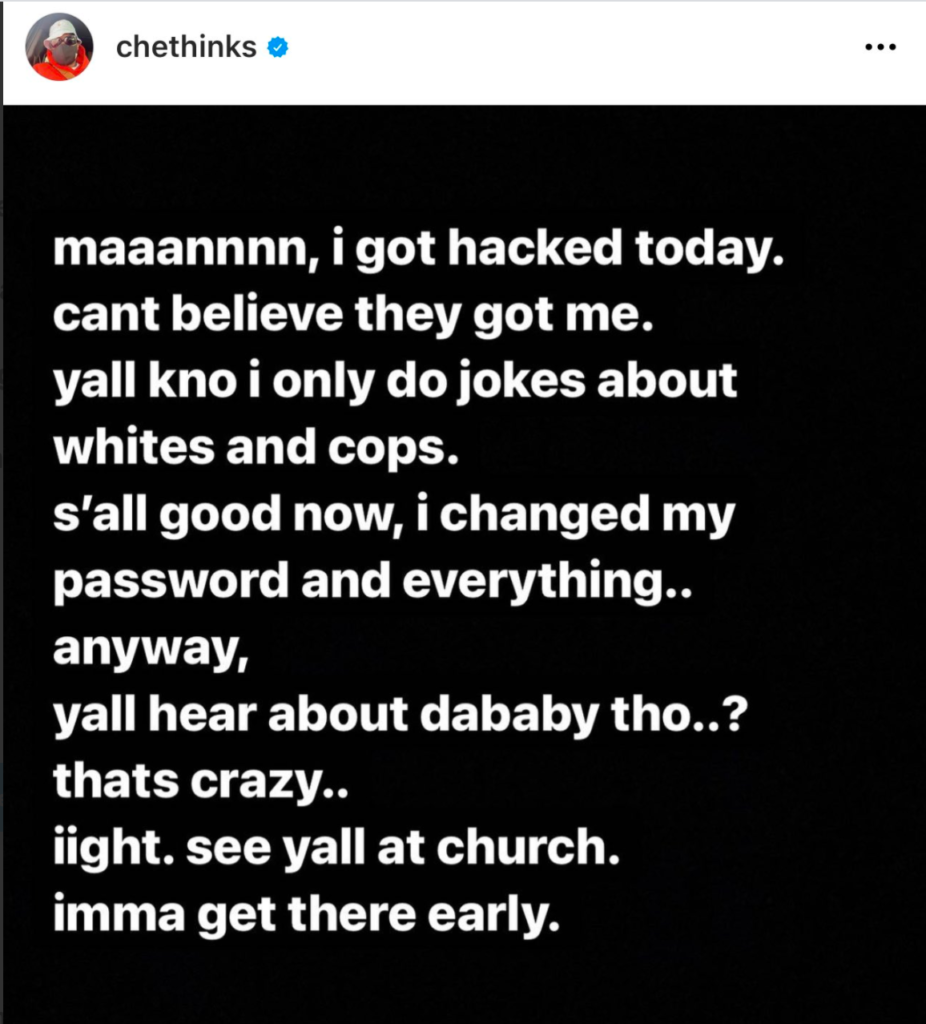 Michael Che IG story