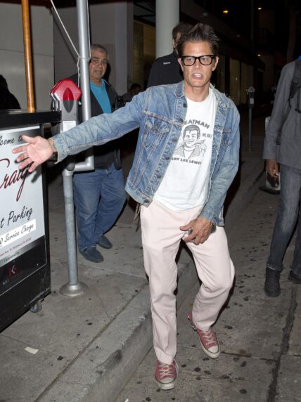 Johnny Knoxville seen leaving dinner at apos Craigs apos in West Hollywood CA