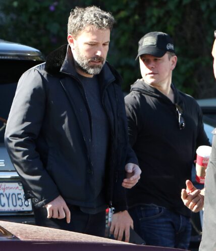 Ben Affleck and Matt Damon out for breakfast in Brentwood