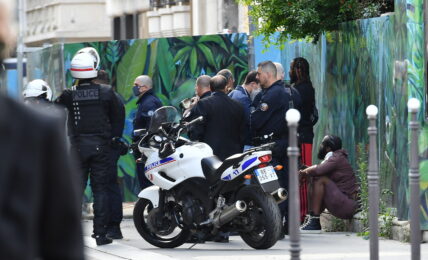 NBA Basket player James Harden during a Police control in Paris