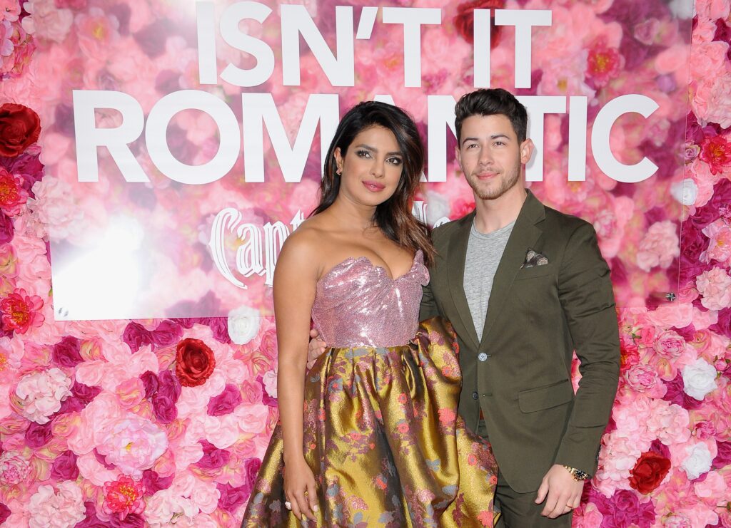 Nick Jonas and Priyanka Chopra Los Angeles premiere of 'Isn't It Romantic'