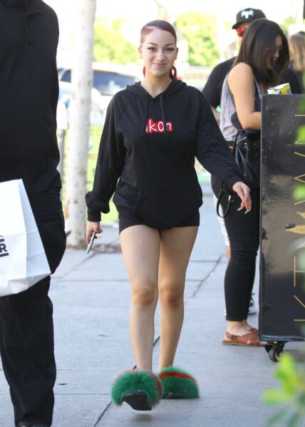 Cash Me Outside Girl Danielle Bregoli leaving a Hair Extension salon on Melrose Ave