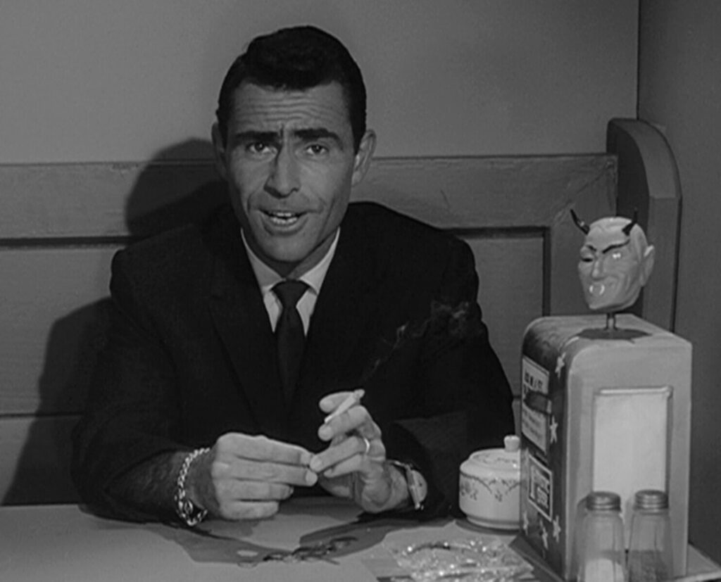 Rod Serling smoking