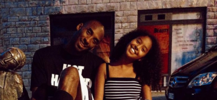 Kobe and a young Natalia Bryant