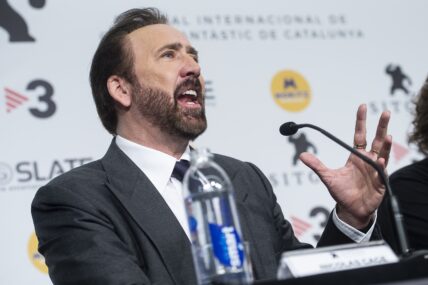 Nicolas Cage Press Conferencel "Mandy" at Sitges Film Festiival