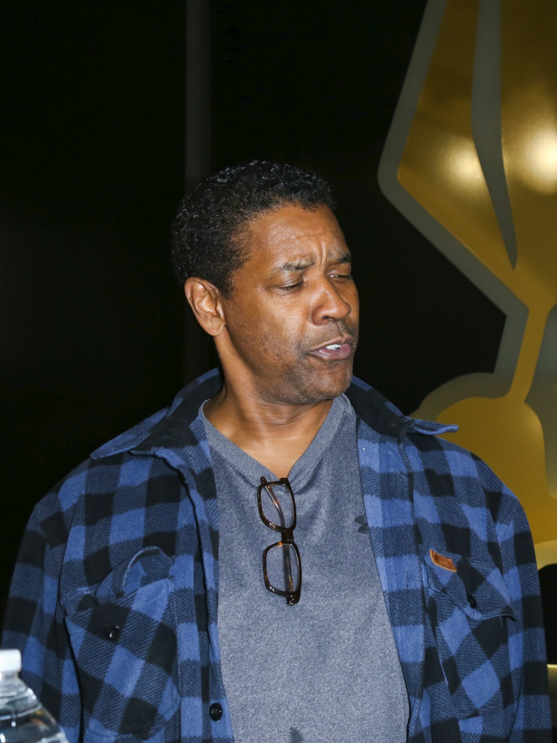 Denzel Washington is seen in Los Angeles