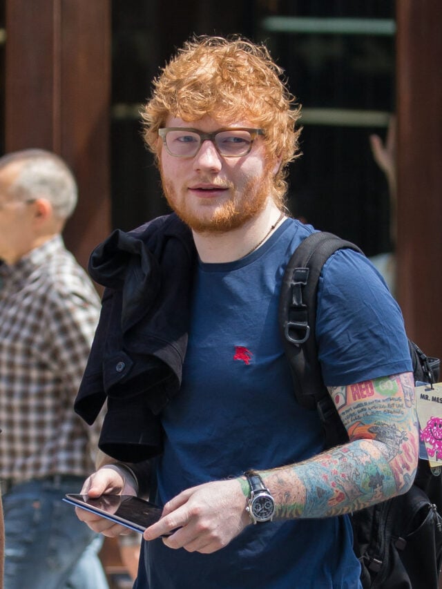 Ed Sheeran in New York.
