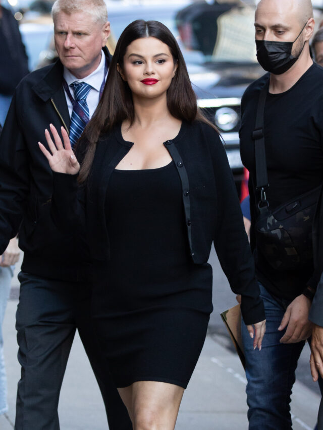 Selena Gomez, Steve Martin and Martin Short at Stephen Colbert Show