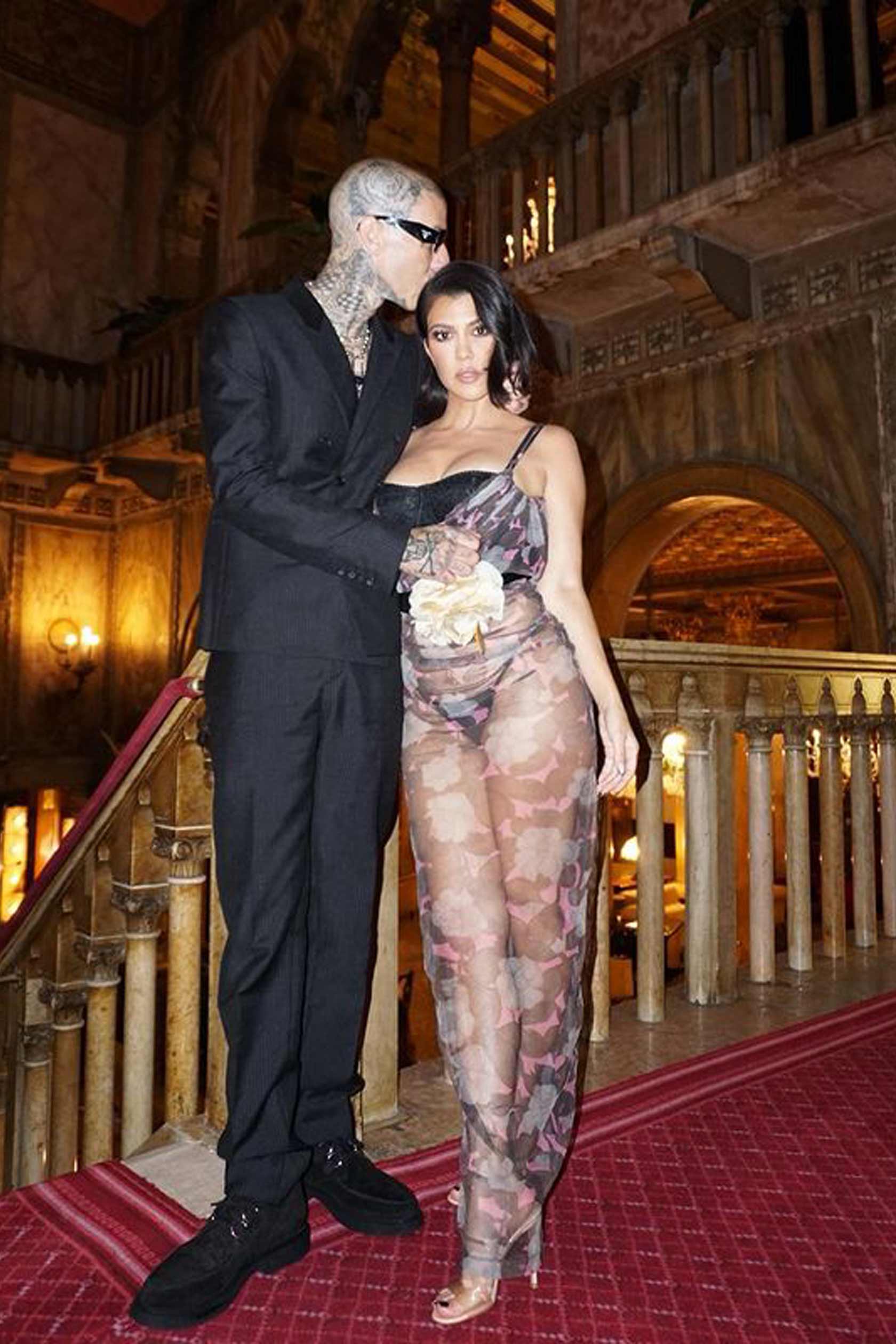 Kourtney Kardashian and Travis Barker
