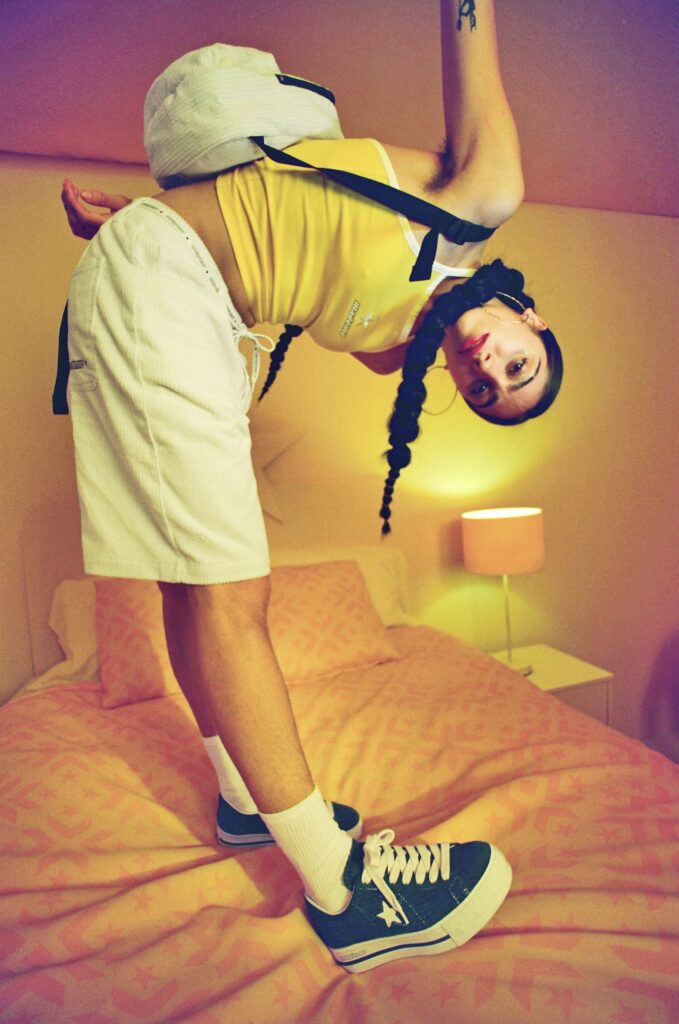 Passion fur fashion Madonnas daughter Lourdes Leon shows off hairy armpits in edgy Converse photoshoot