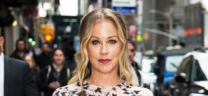 Christina Applegate and Seth Rogen are seen arriving to the apos The Late Show With Stephen Colbert apos in New York
