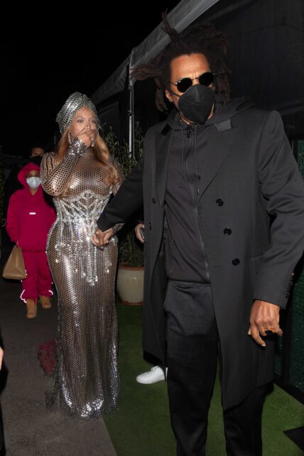 Beyonc amp Jay-Z Celebrates Grammy Awards at Giorgio Baldi in Santa Monica