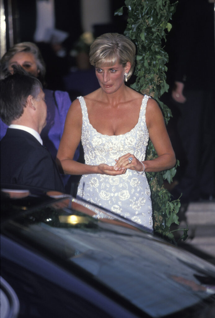 Princess Diana at Christies private viewing for Aids Charity