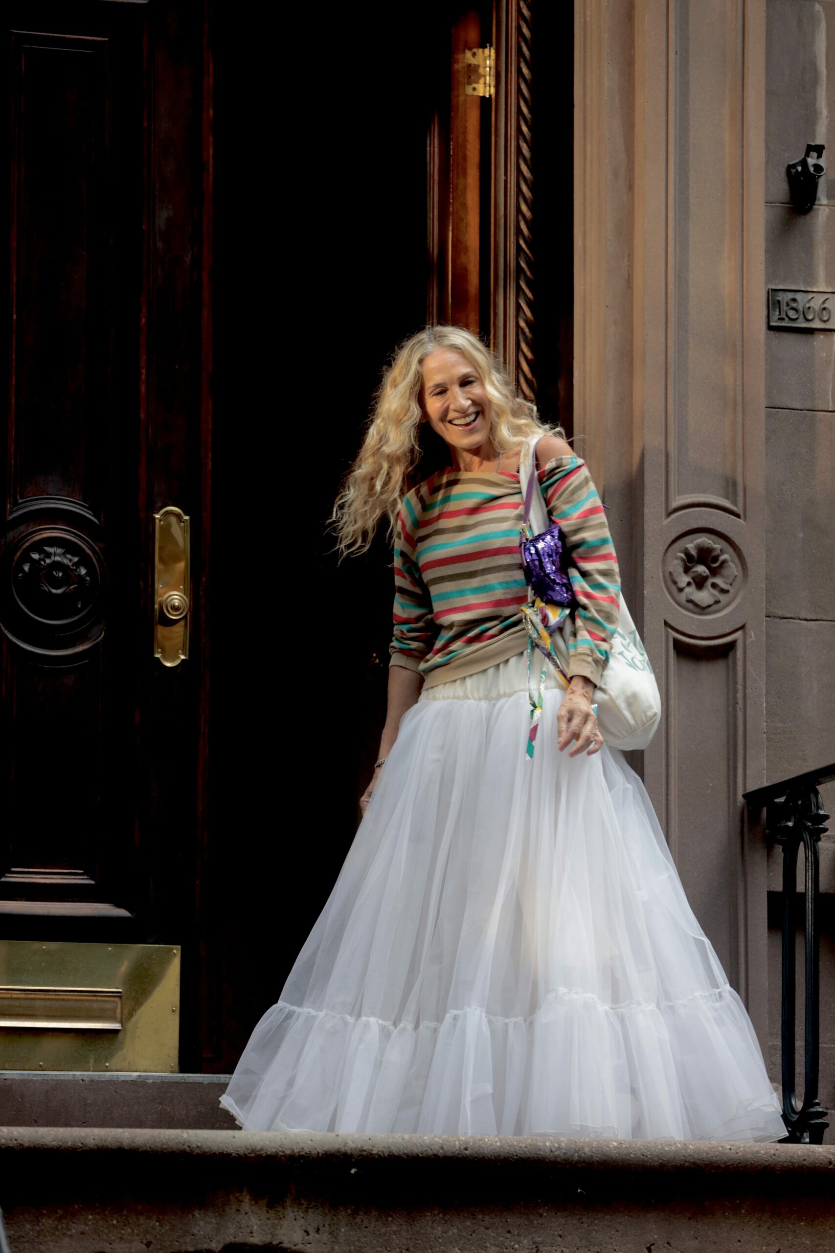 Sarah Jessica Parker filming the Sex And The City reboot And Just like That
